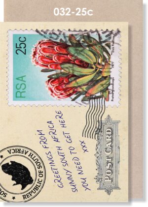 Retro 25c PROTEA 'POSTCARD'