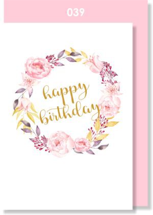 Pink Rose Wreath