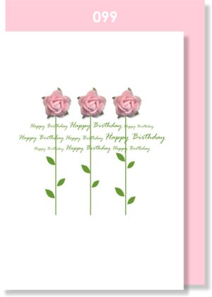 3 ROSES BIRTHDAY