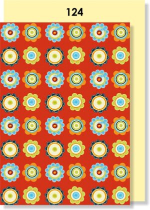 RED DAISY PRINT