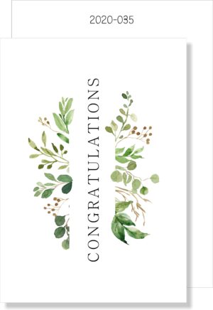 Congratulations Botanical MINI CARD