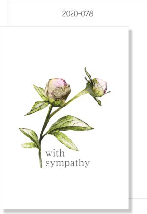 Sympathy Flower Buds MINI CARD
