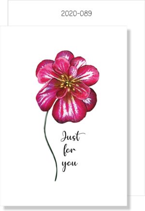 Just for you Red Floral MINI CARD