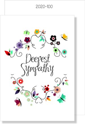 Floral Butterfly Sympathy MINI CARD