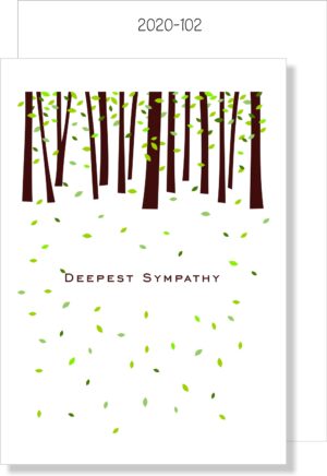 Fallen Leaves Sympathy MINI CARD