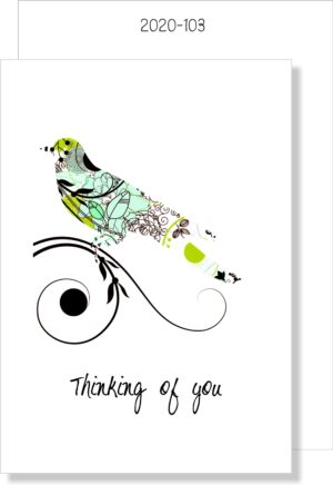 Thinking of you Birdie MINI CARD