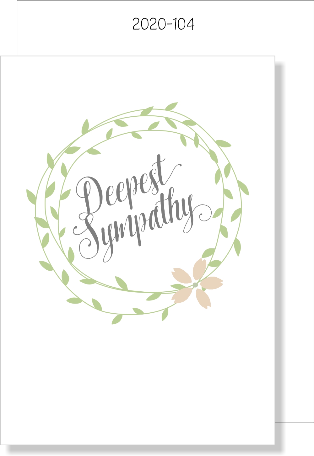 Simple Wreath Sympathy MINI CARD