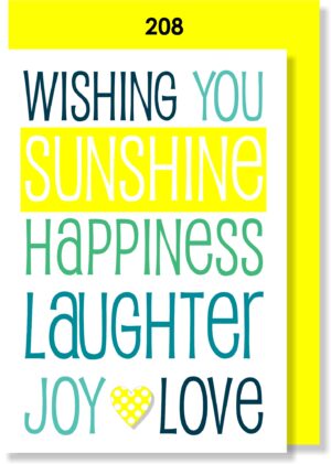Wishing you SUNSHINE