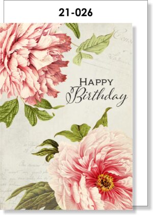 Pink Peonies Birthday