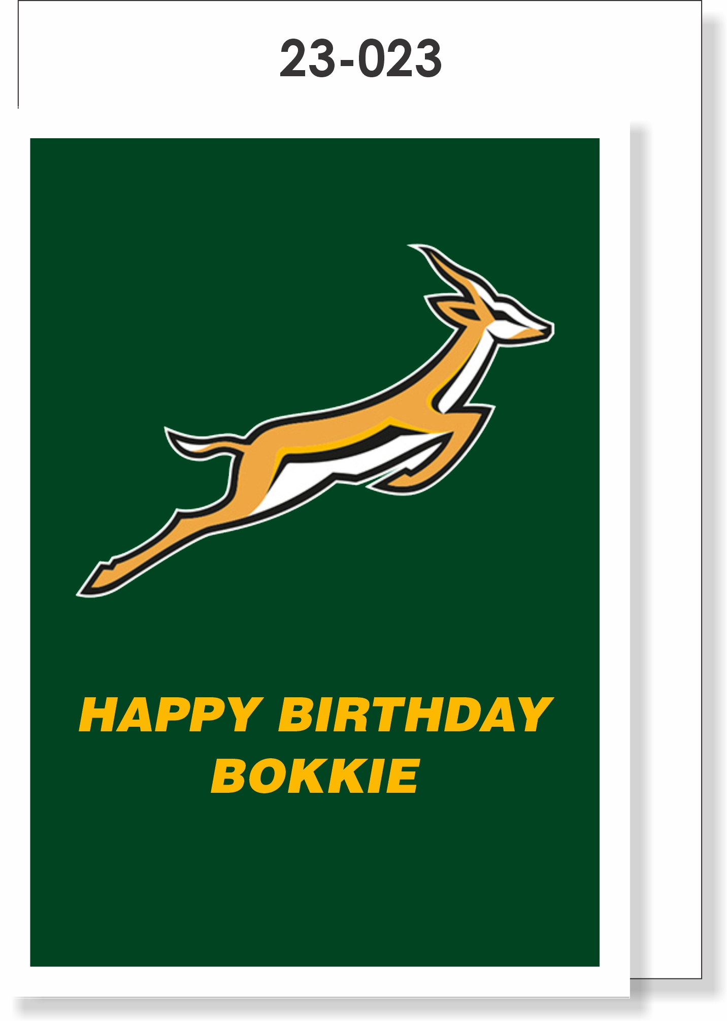 Happy Birthday Bokkie