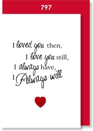 I LOVED YOU THEN