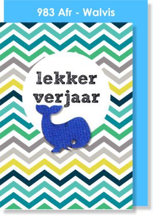 Chevron Walvis Lekker Verjaar