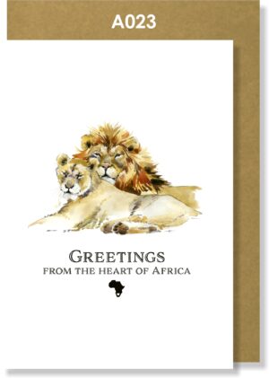Watercolour Lions