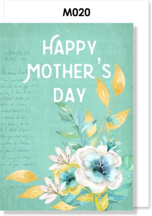 Turq, Gold & White Rose Mother's day