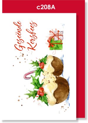Handmade card, Kersfees kaartjie