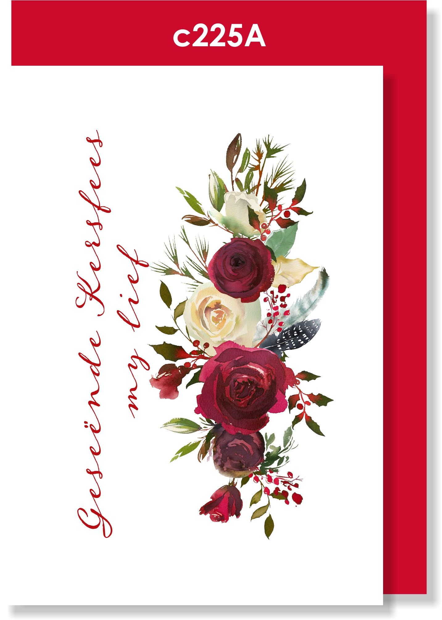Handmade card, Kersfees kaartjie