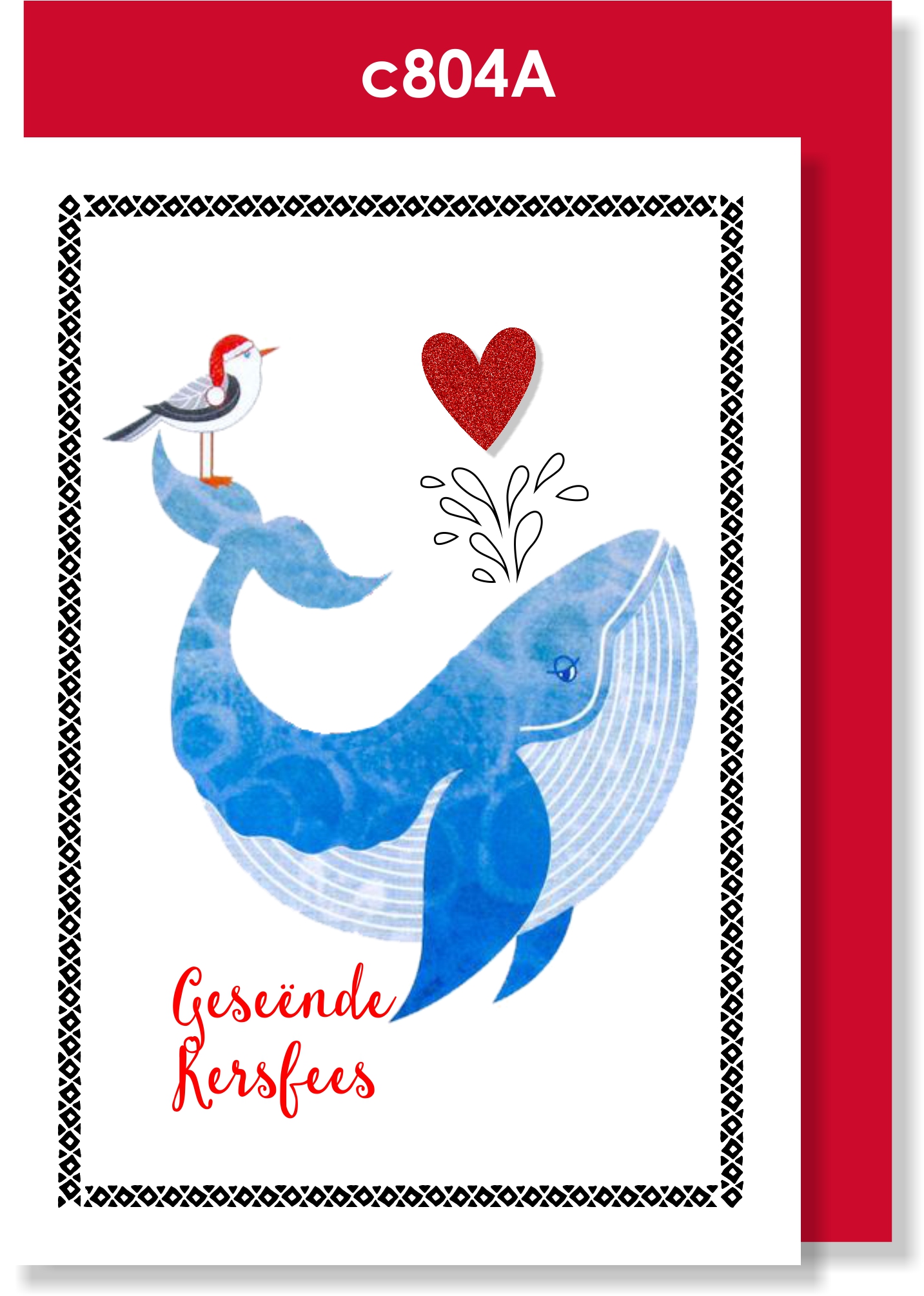Handmade card, Kersfees kaartjie