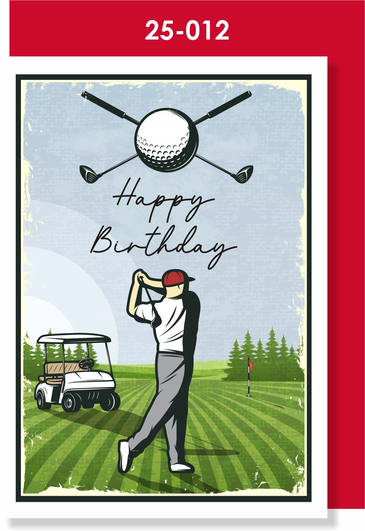 Handmade card, Golf
