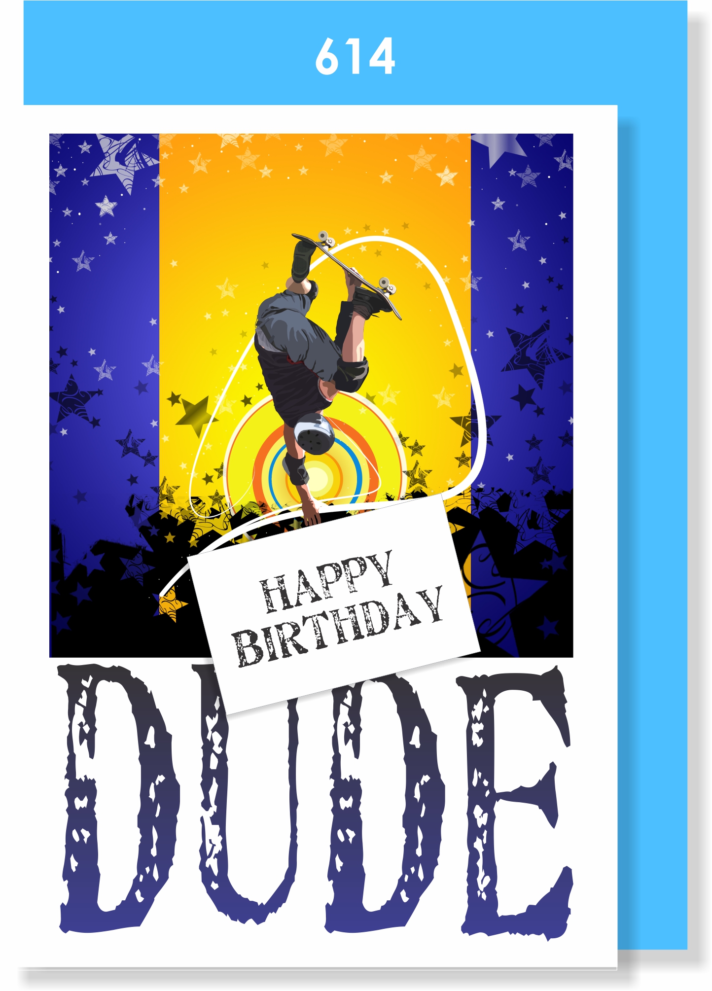 Handmade card, Skateboard, Skater